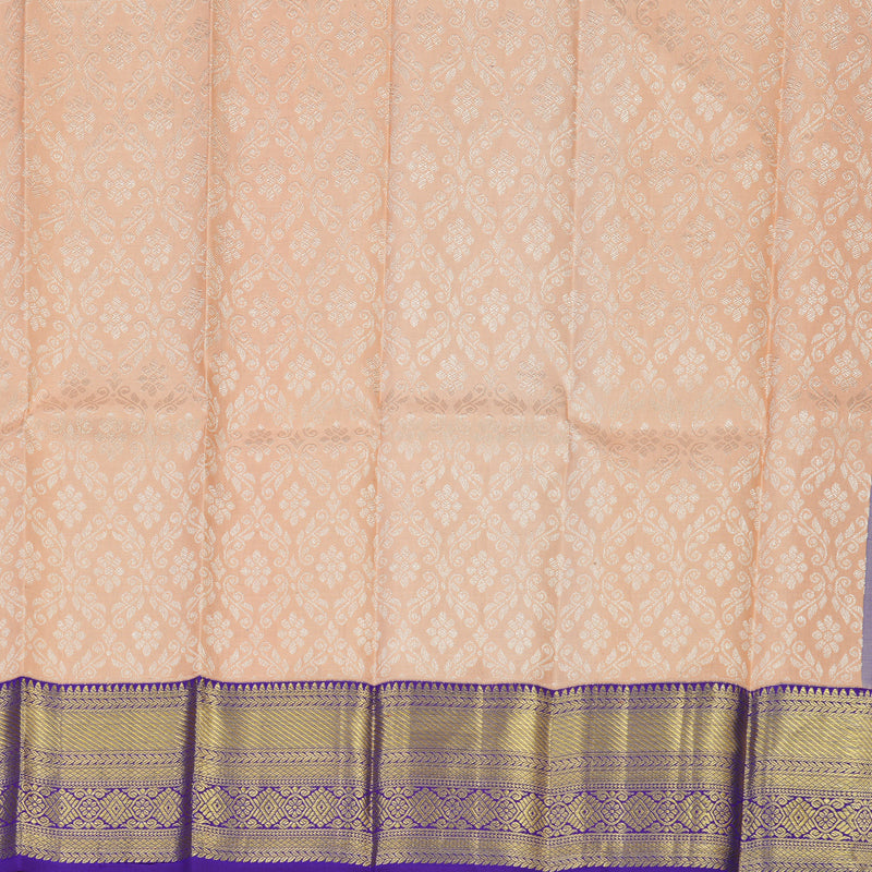 Hayagrivas Peach Kanjivaram Pattu Pavadai KBE1147I16-5
