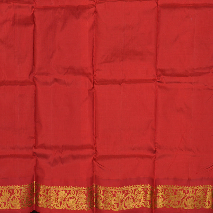 Hayagrivas Ananda Blue Kanjivaram Pattu Pavadai with Red border KBE1147I19-7