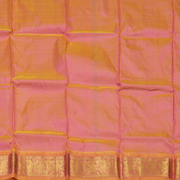 Hayagrivas Rani Pink Kanjivaram Pattu Pavadai with Golden Pink border KBE1147I2-3