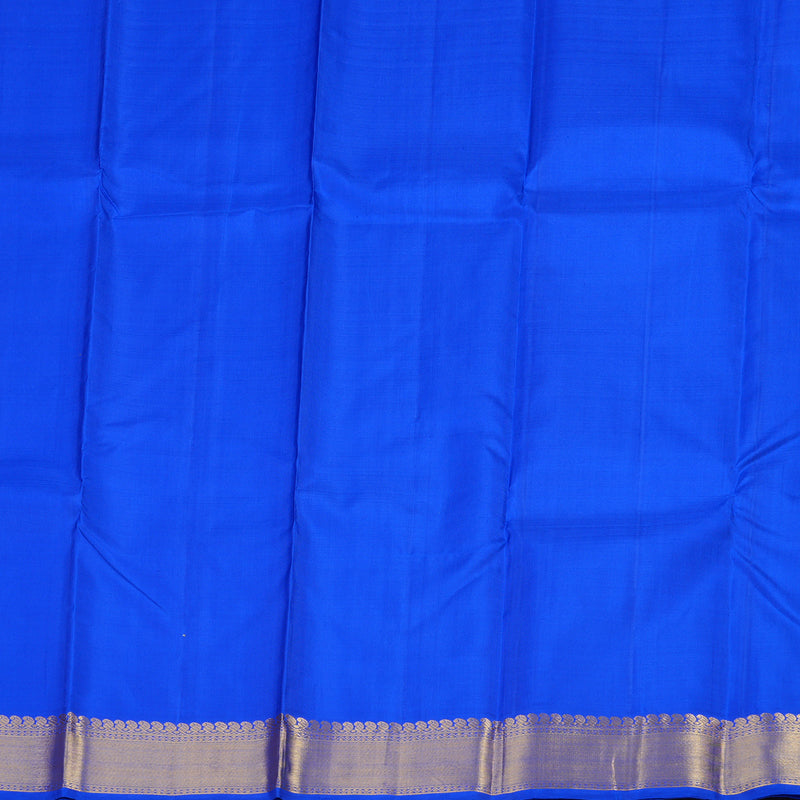 Hayagrivas Blue Handloom Kanjivaram Silk Saree KBE114D1-1