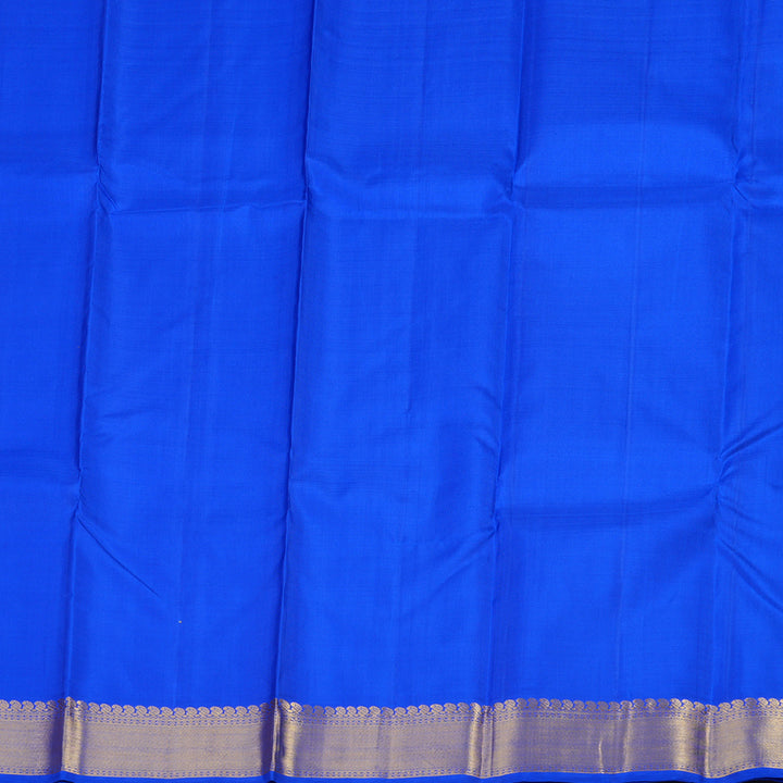 Hayagrivas Blue Handloom Kanjivaram Silk Saree KBE114D1-1