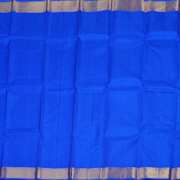 Hayagrivas Blue Handloom Kanjivaram Silk Saree KBE114D1-1