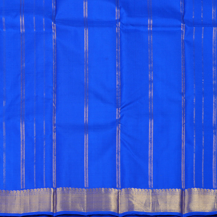 Hayagrivas Blue Handloom Kanjivaram Silk Saree KBE114D1-1