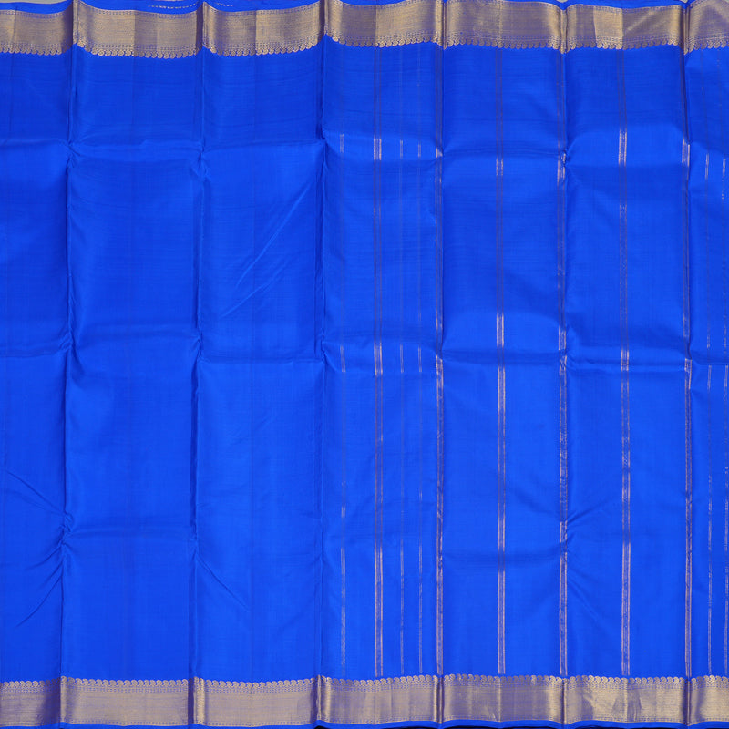 Hayagrivas Blue Handloom Kanjivaram Silk Saree KBE114D1-1