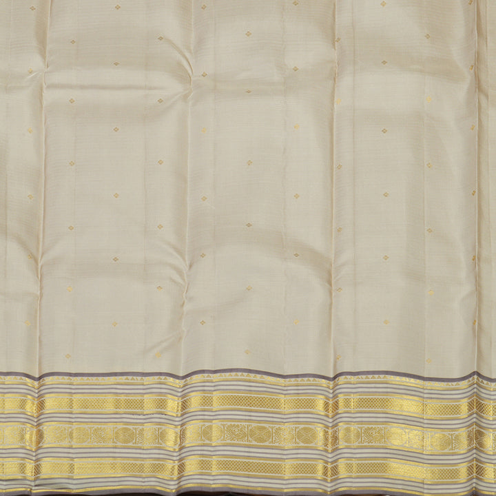 Hayagrivas Handloom Multicolour checks Kanjivaram Silk Saree with Beige border KBE1160I9-2