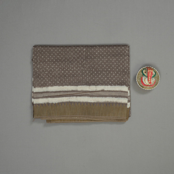 Hayagrivas Dusky Grey Pure Cotton Saree KBE1169I1-43