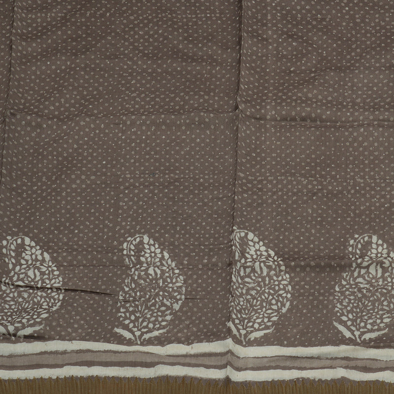 Hayagrivas Dusky Grey Pure Cotton Saree KBE1169I1-43