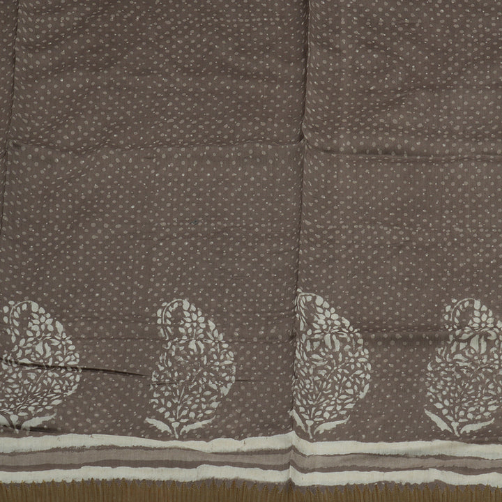 Hayagrivas Dusky Grey Pure Cotton Saree KBE1169I1-43