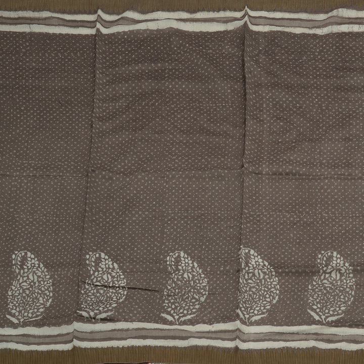 Hayagrivas Dusky Grey Pure Cotton Saree KBE1169I1-43