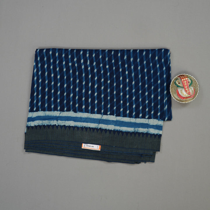 Hayagrivas Navy Blue Pure Cotton Saree KBE1169I1-59