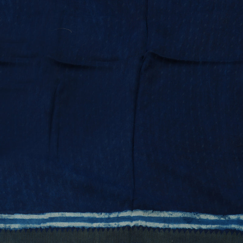 Hayagrivas Navy Blue Pure Cotton Saree KBE1169I1-59