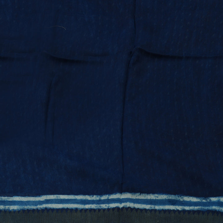 Hayagrivas Navy Blue Pure Cotton Saree KBE1169I1-59