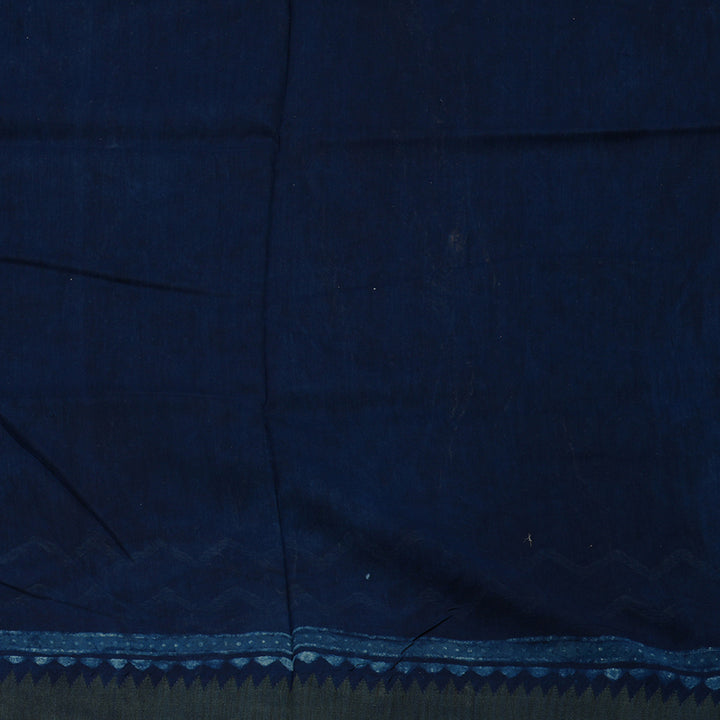Hayagrivas Navy Blue Pure Cotton Saree KBE1169I1-60