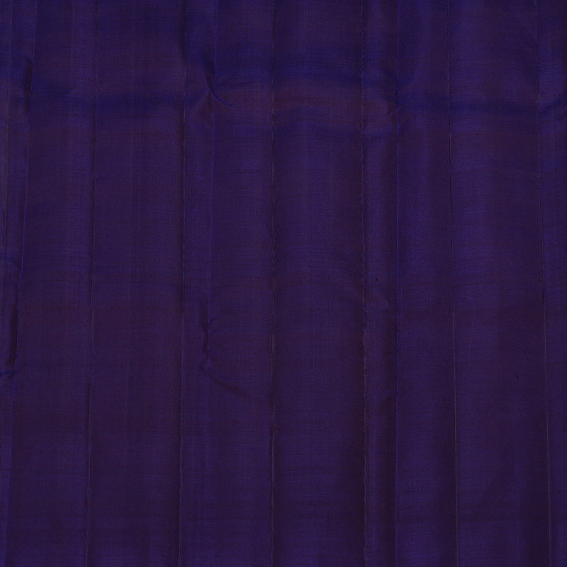 Hayagrivas Sky Blue Handloom Kanjivaram Silk Saree with Dark Blue Border KBE117D2-1