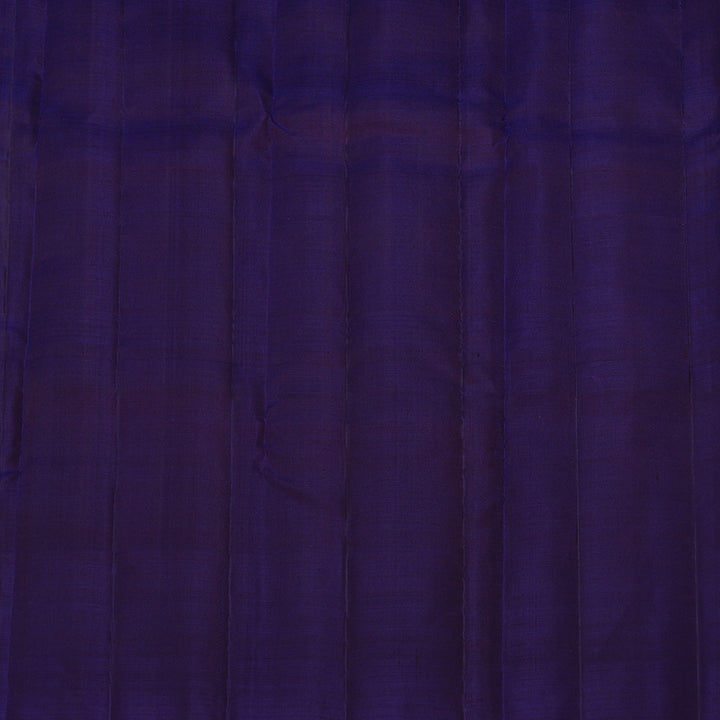 Hayagrivas Sky Blue Handloom Kanjivaram Silk Saree with Dark Blue Border KBE117D2-1