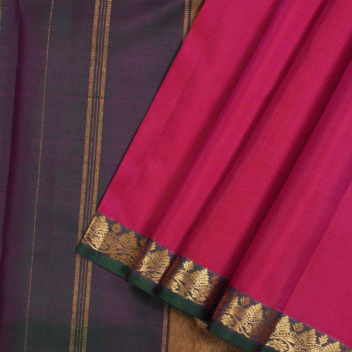 Hayagrivas Pink Kanjivaram Silk Saree with Manthalir border KBE1192I7-3