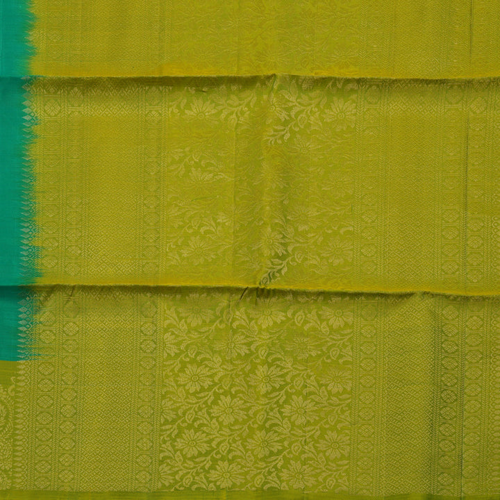 Hayagrivas Handloom Green Soft Silk Saree with Lime Green Border KBE1194I5-5