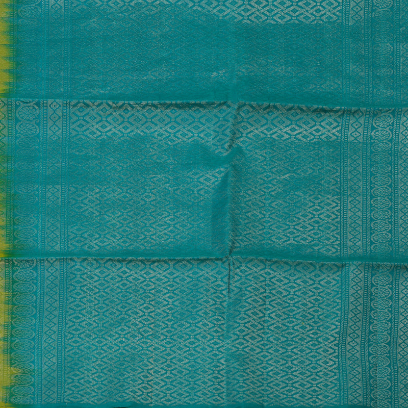 Hayagrivas Lime Yellow Pure Soft Silk Saree KBE1195I19-1