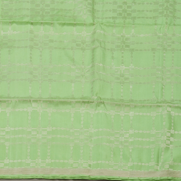 Hayagrivas Pista Green Pure Soft Silk Saree KBE1195I22-1