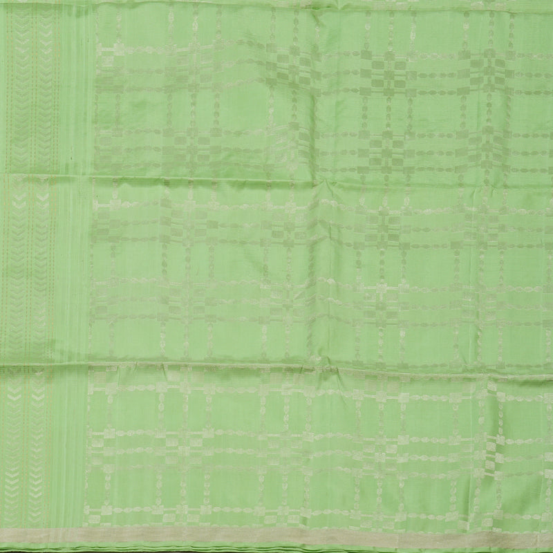 Hayagrivas Pista Green Pure Soft Silk Saree KBE1195I22-1