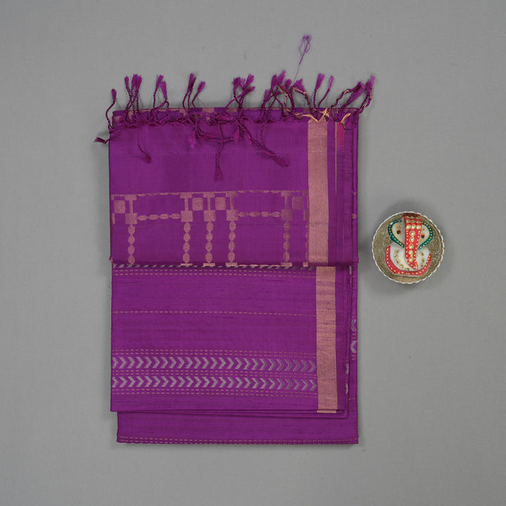Hayagrivas Purple Pure Soft Silk Saree KBE1195I22-2