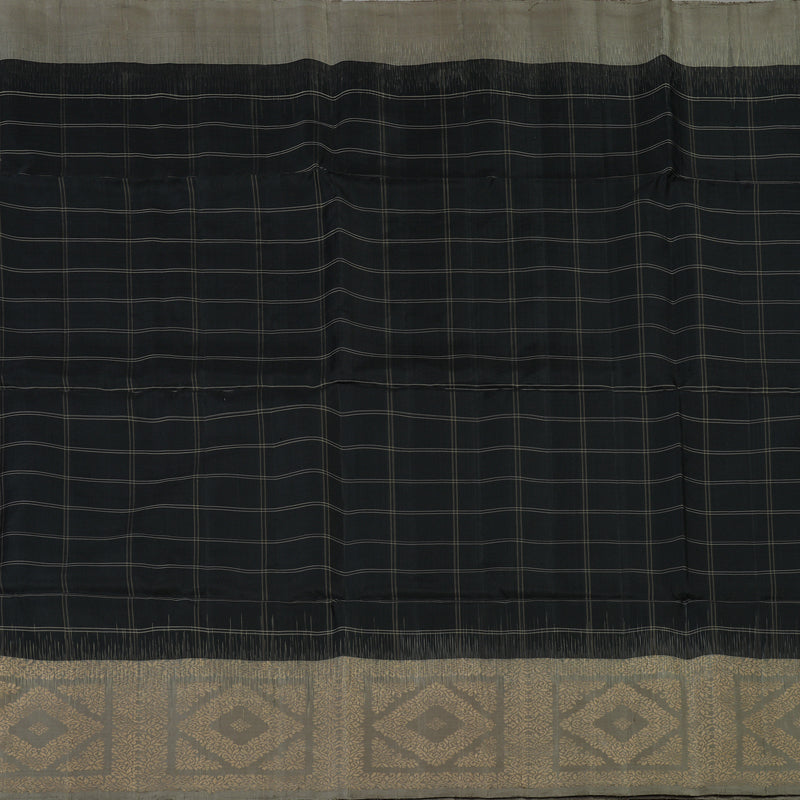 Hayagrivas Black Pure Soft Silk Saree KBE1195I29-1