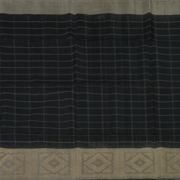Hayagrivas Black Pure Soft Silk Saree KBE1195I29-1