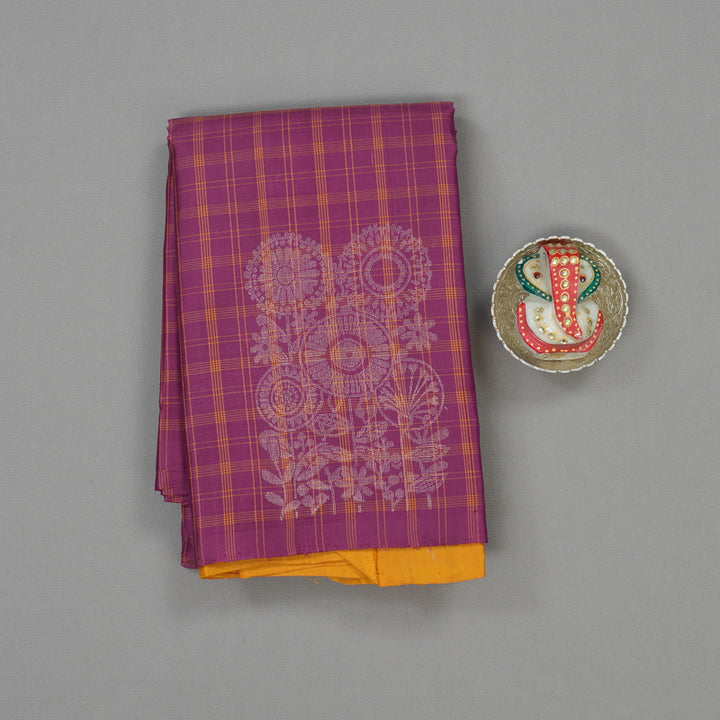 Hayagrivas Purple Pure Soft Silk Saree KBE1195I38-1