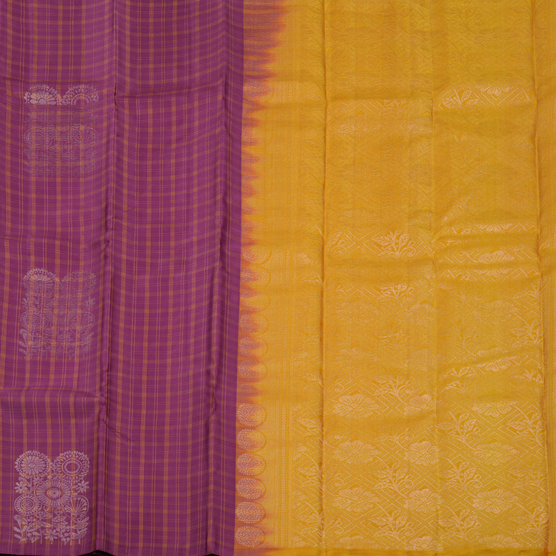 Hayagrivas Purple Pure Soft Silk Saree KBE1195I38-1