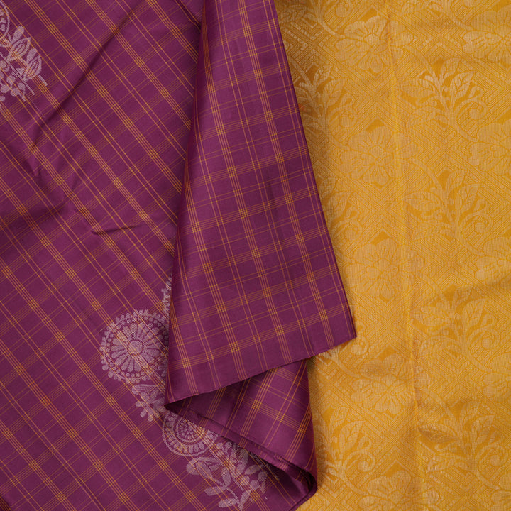 Hayagrivas Purple Pure Soft Silk Saree KBE1195I38-1