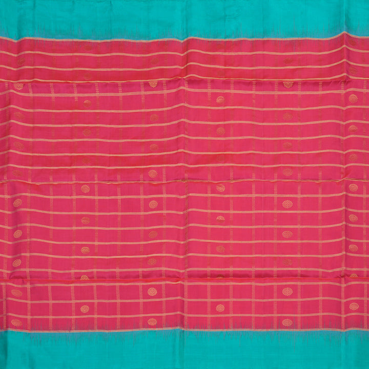 Hayagrivas Pink Pure Soft Silk Saree KBE1195I53-1