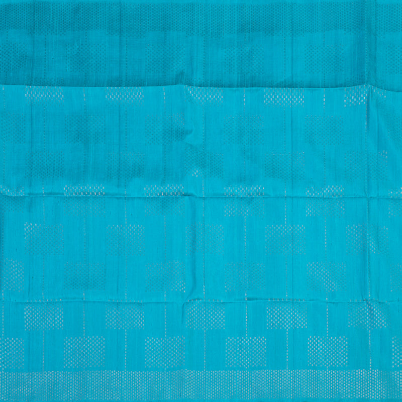Hayagrivas Aqua Blue Pure Soft Silk Saree KBE1195I7-1
