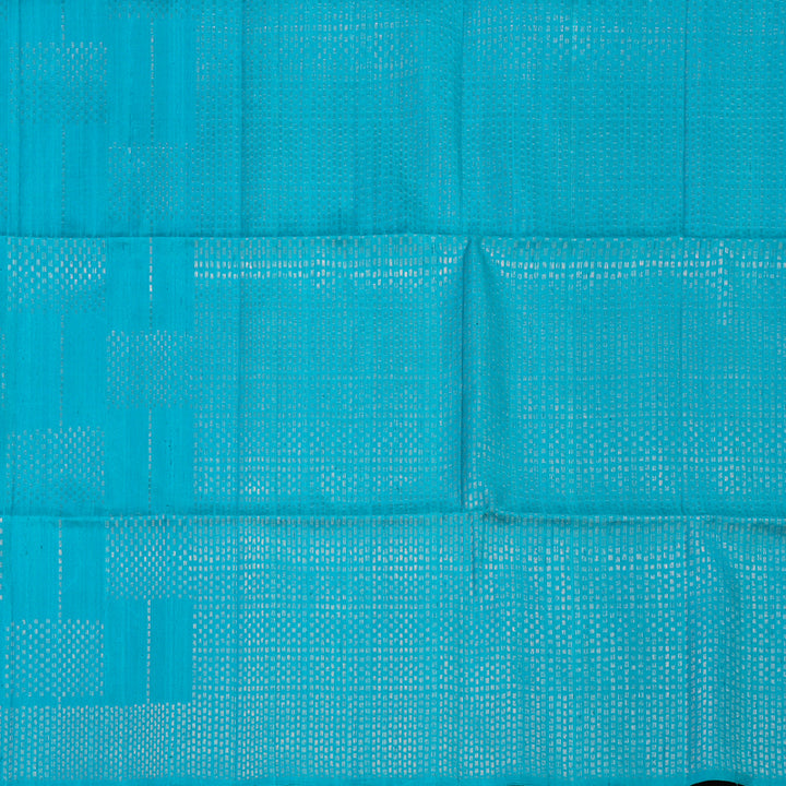 Hayagrivas Aqua Blue Pure Soft Silk Saree KBE1195I7-1