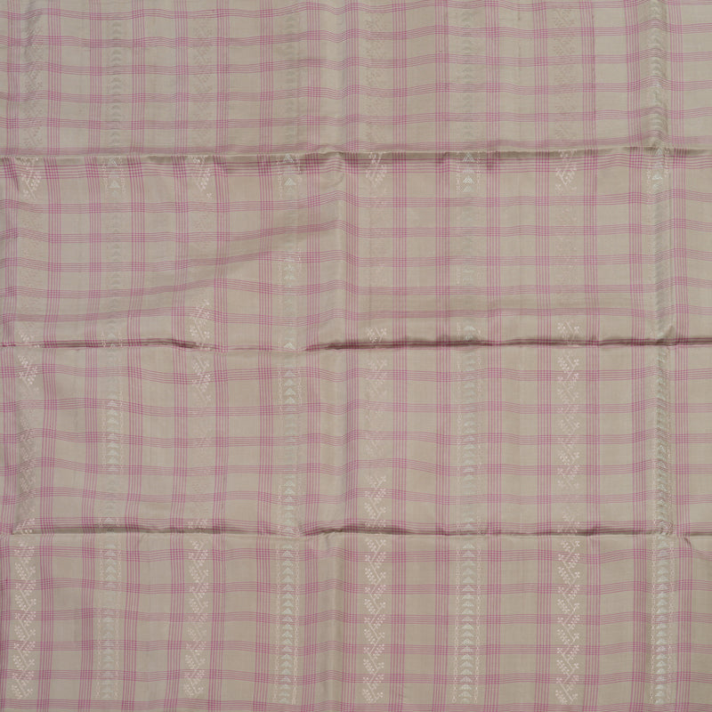 Hayagrivas Handloom Cream Soft Silk Saree KBE1195I9-1