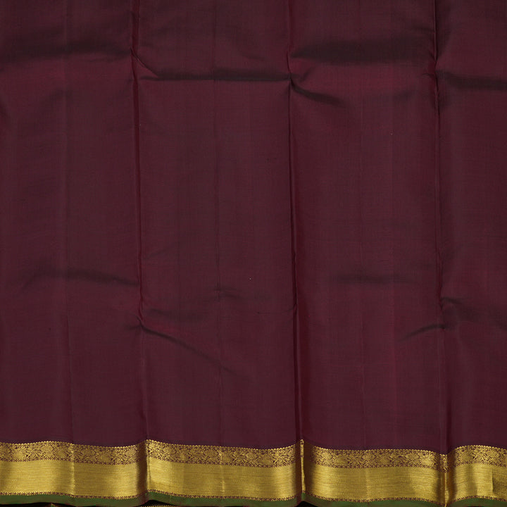 Hayagrivas Handloom Red Kanjivaram Silk Saree KBE1198I3-1