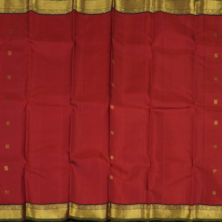 Hayagrivas Handloom Red Kanjivaram Silk Saree KBE1198I3-1