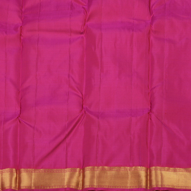 Hayagrivas Handloom Araku Maroon Kanjivaram Silk Saree with Rani Pink border KBE1200I1-4