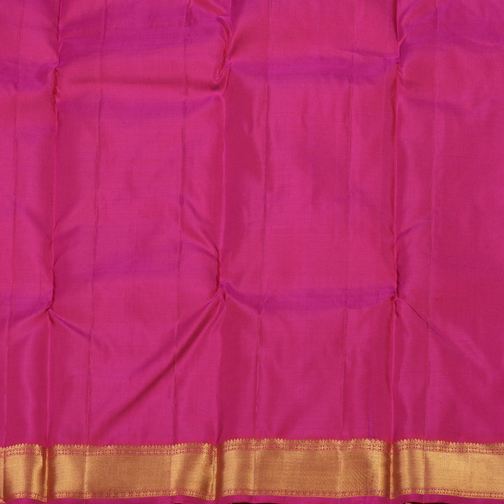 Hayagrivas Handloom Araku Maroon Kanjivaram Silk Saree with Rani Pink border KBE1200I1-4
