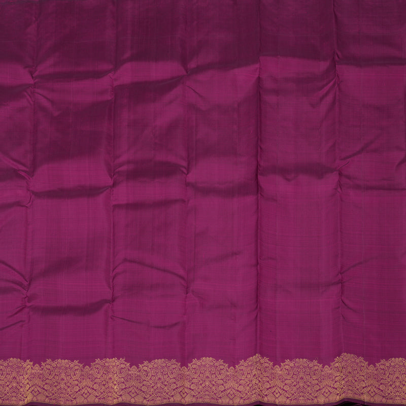 Hayagrivas Handloom Wine Purple Kanjivaram Silk Saree with Turning border KBE1200I9-1