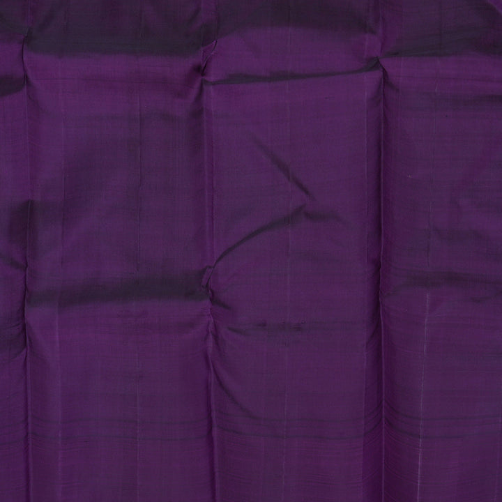 Hayagrivas Handloom Multicolour Checks Kanjivaram Silk Saree with Violet Border KBE1209I3-1