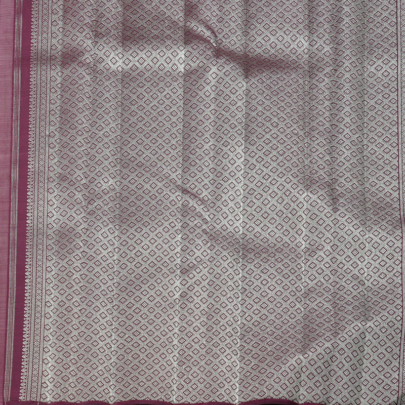 Hayagrivas Rose Pink Handloom Kanjivaram Silk Saree KBE120D13-1