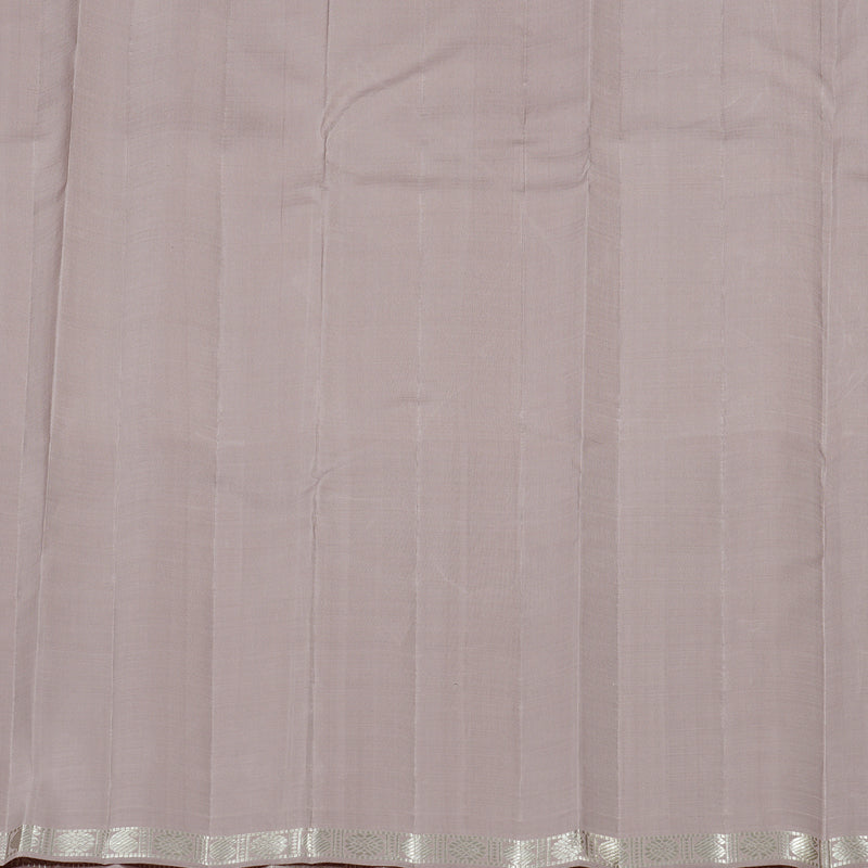 Hayagrivas Light Peach Pink Handloom Kanjivaram Silk Saree with Powder Pink Border KBE120D9-1