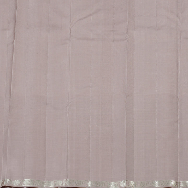 Hayagrivas Light Peach Pink Handloom Kanjivaram Silk Saree with Powder Pink Border KBE120D9-1