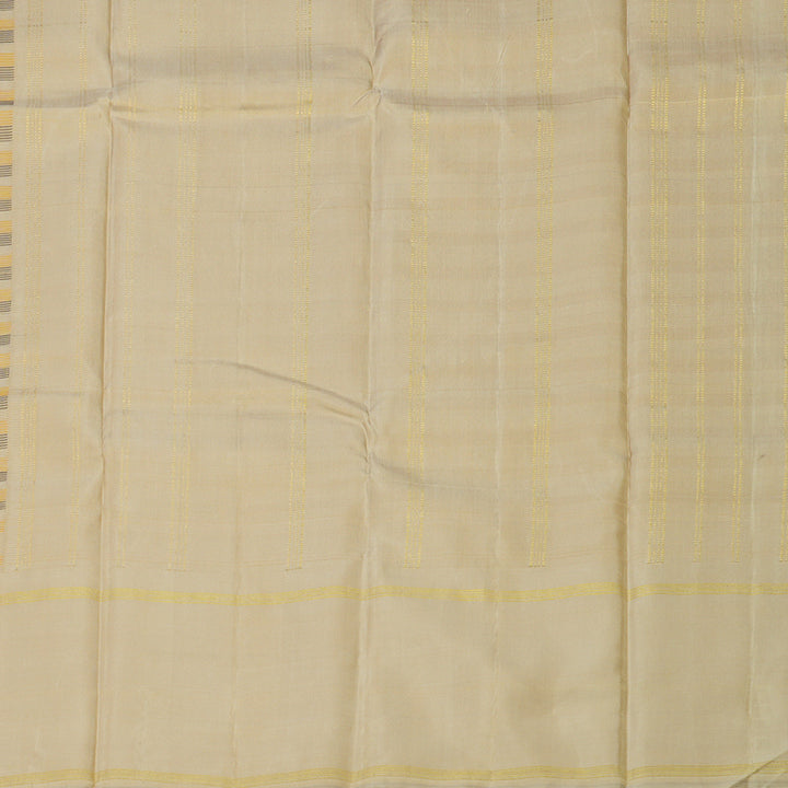 Hayagrivas Handloom Multicolour Checks Kanjivaram Silk Saree with Beige Border KBE1215I1-1