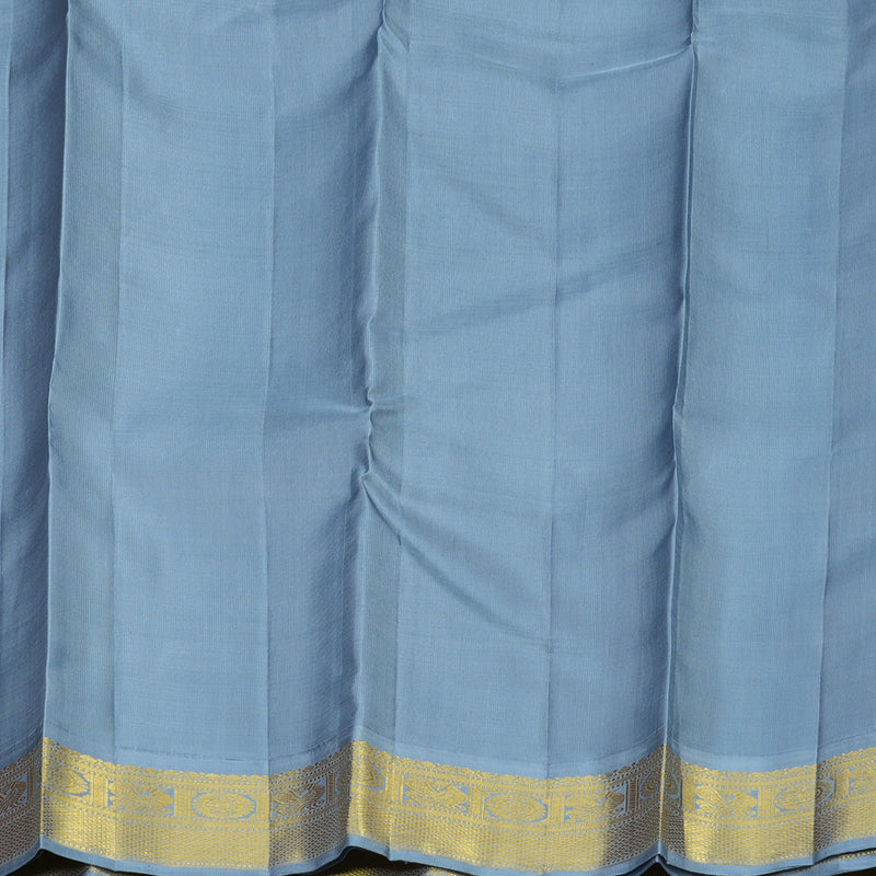 Hayagrivas Handloom Mango Orange Kanjivaram Silk Saree KBE1220I2-6