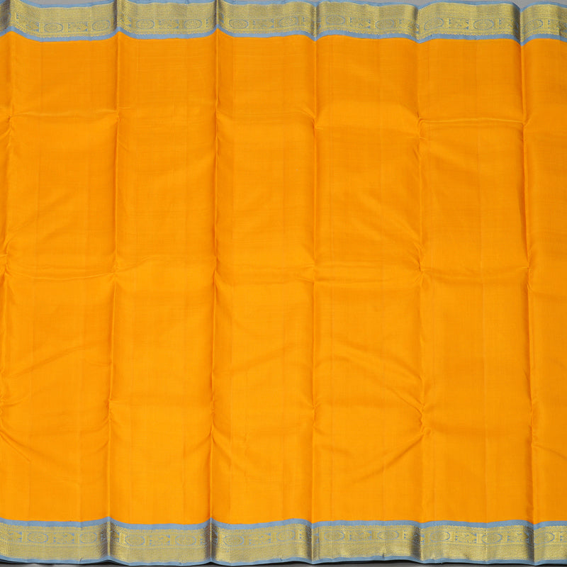 Hayagrivas Handloom Mango Orange Kanjivaram Silk Saree KBE1220I2-6