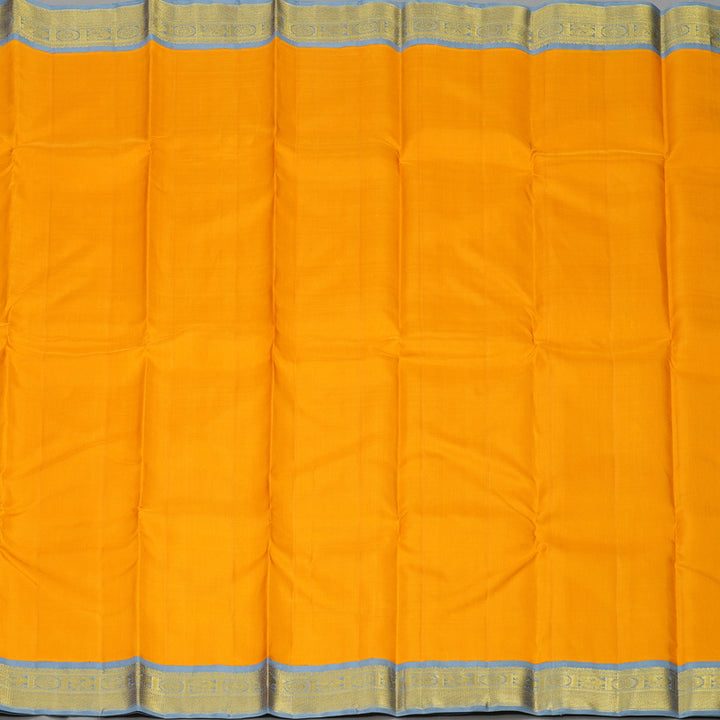 Hayagrivas Handloom Mango Orange Kanjivaram Silk Saree KBE1220I2-6