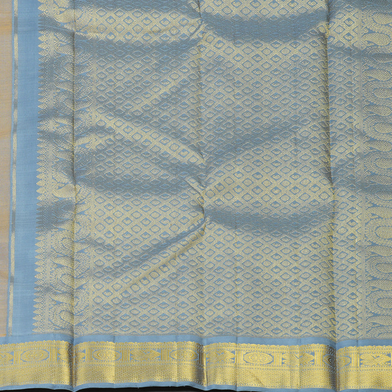 Hayagrivas Handloom Mango Orange Kanjivaram Silk Saree KBE1220I2-6