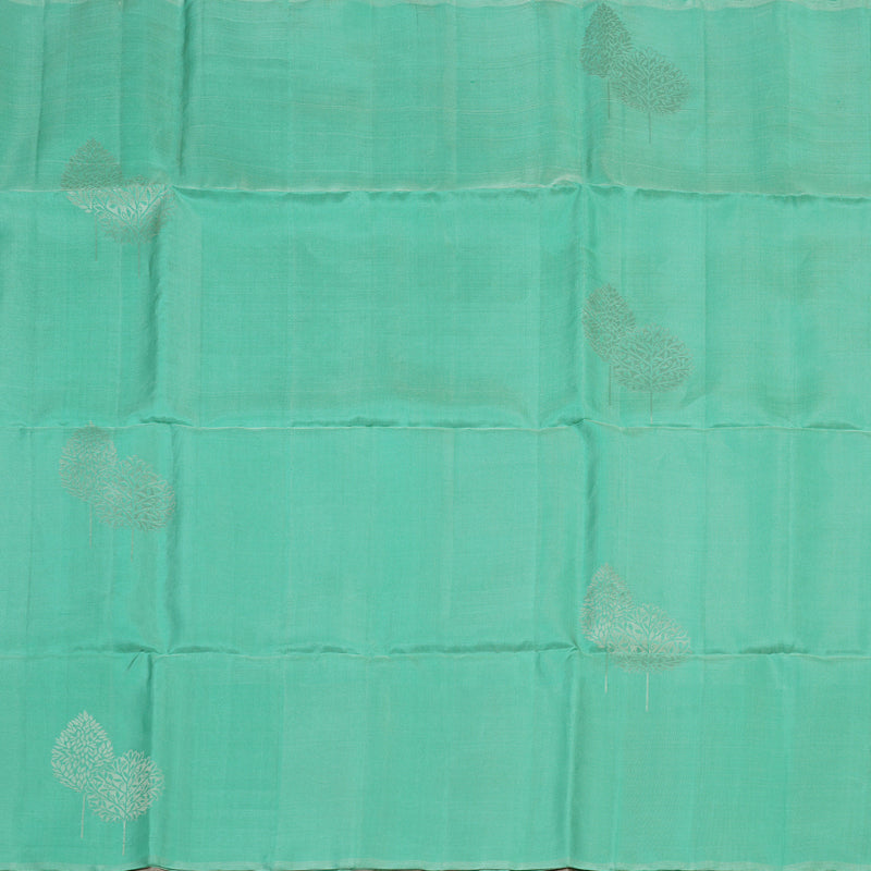 Hayagrivas Mint Green Pure Soft Silk Saree KBE1222I1-2