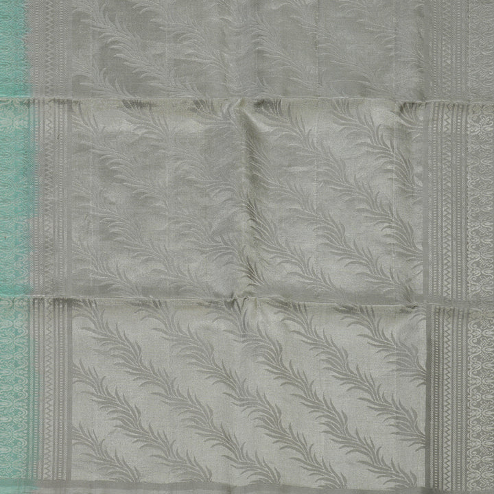 Hayagrivas Mint Green Pure Soft Silk Saree KBE1222I1-2